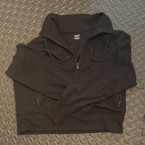 Old Navy Black Half-Zip Women's Hoodie